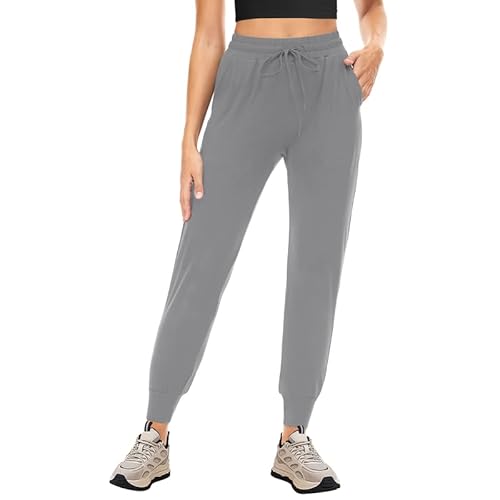 CAMPSNAIL Jogginghose Damen Sommerhose Lang Sporthose Atmungsaktiv Freizeithose Sweatpants Joggpants Weich Leggings für Fitness Yoga Freizeit Hellgrau XXL CAMPSNAIL Jogginghose Damen Sommerhose Lang Sporthose Atmungsaktiv Freizeithose Sweatpants Joggpants Weich Leggings für Fitness Yoga Freizeit Hellgrau XXL von CAMPSNAIL
