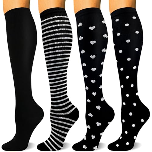 Campsnail Kompressionsstrümpfe Damen und Herren Bunte Stützstrümpfe Kompressionssocken für flug Sport Reisen Laufen von CAMPSNAIL