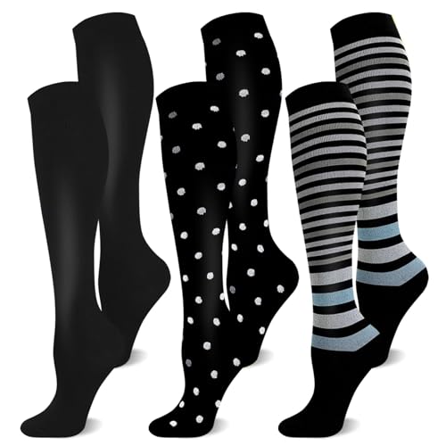 CAMPSNAIL Kompressionsstrümpfe Damen und Herren Stützstrümpfe Kompressionssocken für Flug Sport Reisen Laufen von CAMPSNAIL