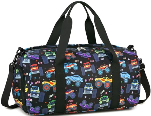 CAMTOP Kids Duffel Overnight Bag Boys Girls Weekender Carry-On Personalized Tote for Travel Gym Sport von CAMTOP