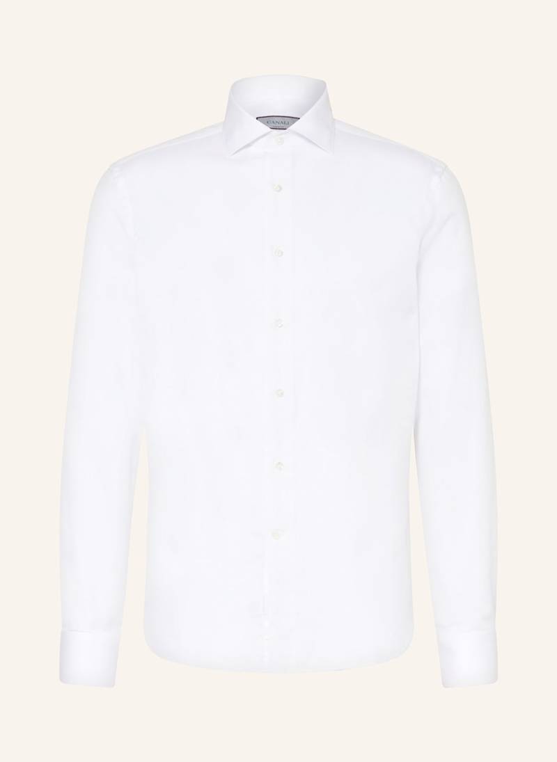 Canali Hemd Slim Fit weiss von CANALI