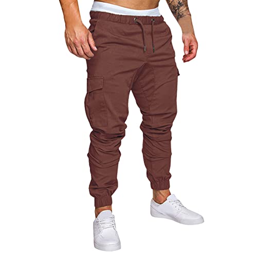 CANDE Sommer Leinenhose Schwarz Herren,Männer Hosen Kurz,Cordhose Slim Fit Herren,Karierte Shorts Herren,Leinen Bermuda Herren,Stoffhose Beige Herren,Kurze Stoffhosen Herren,Kletterhose Kurz Herren von CANDE