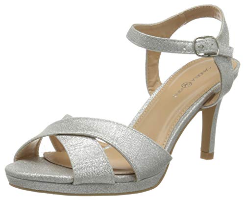 Candela Kirs Damen Lazo T-Spangen Pumps, Plata, 37 EU Candela Kirs Damen Lazo T-Spangen Pumps, Plata, 37 EU von CANDELA KIRS