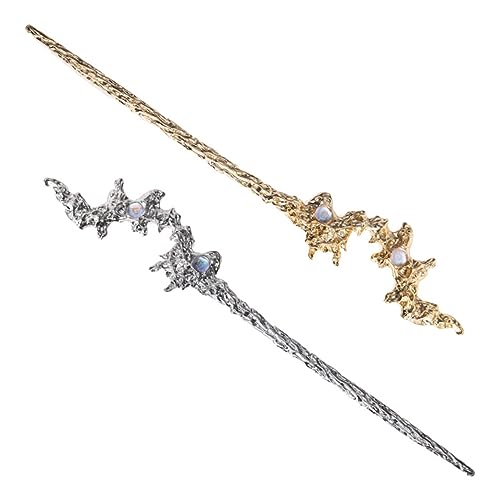 CANIGHT 2stücke Haarnadeln Für Frauen Vintage Haarstäbchen Für Duttfrisuren Kreative Haarschmuck Für Lange Haare Elegantes Accessoire Für Besondere Anlässe von CANIGHT