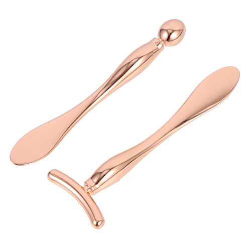 CANIGHT Augen- -set 2-teilig Gesichtsrollen T-förmiger Löffel Augencreme-werkzeug Zur Reduzierung Der Augenpartie Schönheitsgerät von CANIGHT