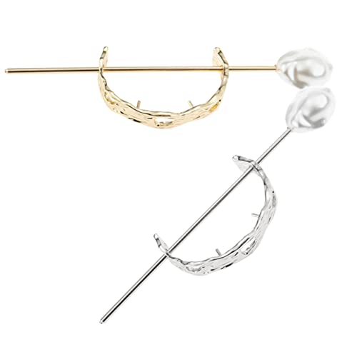 CANIGHT 2er Satz Perlen Haarspangen Clip Haaraccessoires Für Damen Hochzeit Brautschmuck Elegante Haarspangen Mit Perlen Für Verschiedene Frisuren von CANIGHT