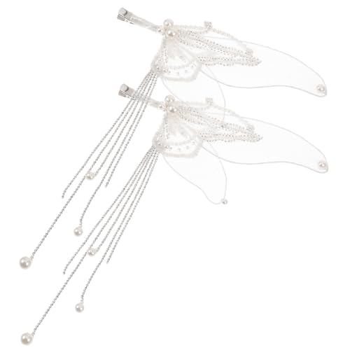 CANIGHT Elegante Damen Haarspangen Mädchen Haarschmuck Schmetterling Quaste Haarnadel Für Hochzeitsfeier von CANIGHT