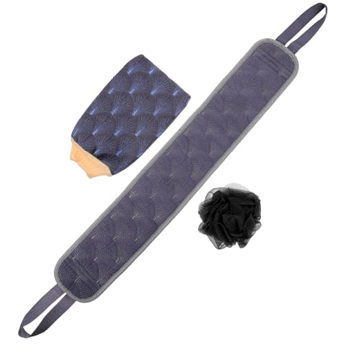 CANIGHT 1 Set Badetuch Rückenschrubber Handtuch Badehandschuhe Peeling Schrubber Badeball Peeling Fäustling Rückentuch Duschtuch Duschhandschuhe Rückenpeeling Tool Badeball von CANIGHT
