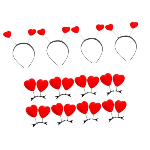 CANIGHT Herz-kopfschmuck Für Mädchen Valentinstag-stirnband Mit Haarnadeln Party-haarband Aus Leichtem Material Schöner Kopfschmuck von CANIGHT