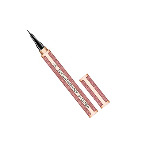 CANIGHT 1stück Wasserfester Schwarzer Flüssig-eyeliner Schnell Trocknender Augen-make-up-stift Für Rotkoralle Orange Für Präzise Und Langanhaltende Ergebnisse von CANIGHT