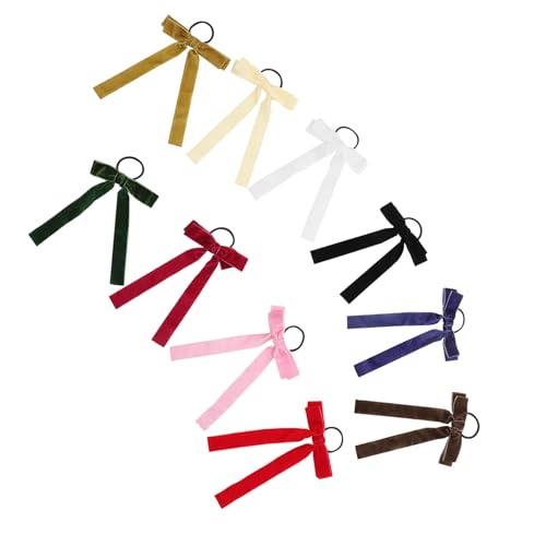 CANIGHT 10stücke Teiliges Haarschleifen Haargummis Für Mädchen Elastische Ponytail Mit Liebevollem Design Verschiedenen Farben Für Besondere Anlässe von CANIGHT