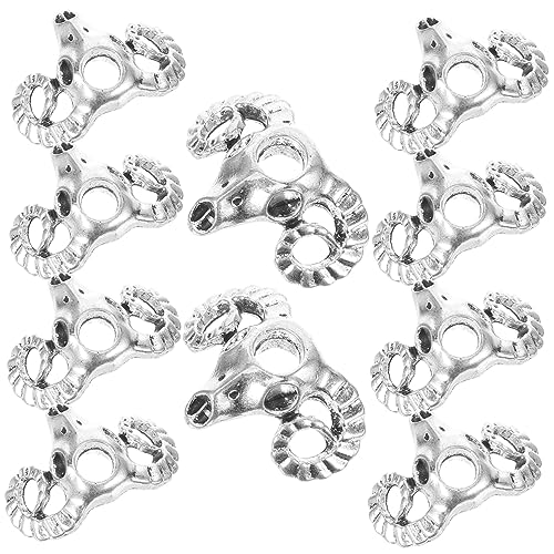 CANIGHT 10 Stück Haarband-anhänger Für Zöpfe Dreadlock-accessoires Haarschmuck Flechtschmuck Zopfschmuck Haaranhänger Schafskopf-haarringe Zopf-haar-accessoires von CANIGHT