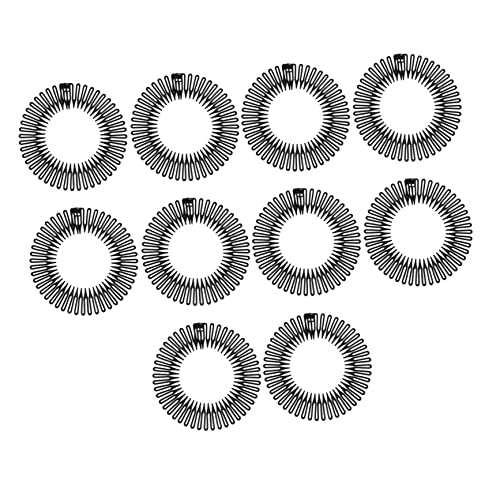 CANIGHT 10stücke Stretch Haarkamm Stirnband Aus Kunststoff Flexibles Haarband Für Damen Und Herren Für Sport Make-up Und Tägliches Styling von CANIGHT
