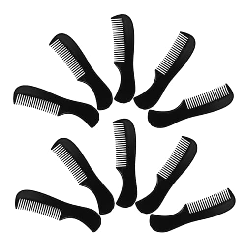 CANIGHT Herren-pflegeset 10-teilig Kamm Haarkamm Taschengröße Kunststoff Bartkämme Für Barthaar Und Augenbrauen von CANIGHT