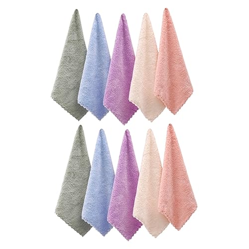 CANIGHT 10St Gesichtstuch Gesichtswaschtuch Gesichtswaschlappen Mehlsack Handtuch Gesichts- Waschlappen für dein Gesicht waschbare handwaschlappen strandtücher badetücher handtücher von CANIGHT