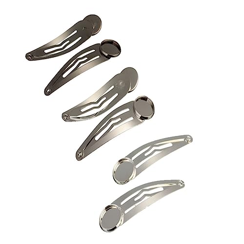 CANIGHT Frauen Clip Haar Zubehör Mädchen 12mm Runde Tray Snap Haar Clip Haarspange Clip Für Frauen von CANIGHT