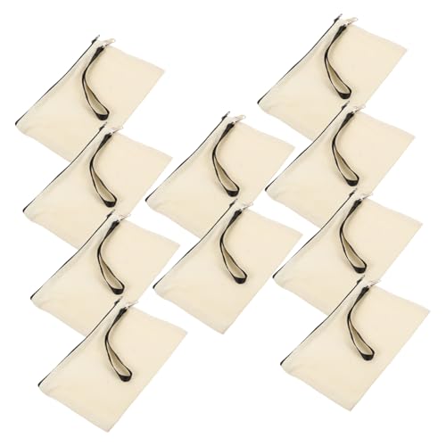 CANIGHT 10sätze Sublimations-Taschen Leere Kosmetiktaschen Für Wiederverwendbare Reißverschluss-mäppchen Für Reisebedarf Für Make-up Schreibwaren Und Persönliche Gegenstände von CANIGHT