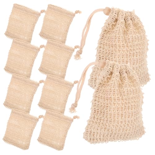 CANIGHT Seifensack Zum Duschen 10st Blasennetz Peeling-handtuch Seifenspartasche -peeling-beutel Luffa- Seifenblasenmacher Seifensocke Seifenbeutel Duschbad-tools Scheuerbeutel Sparer Ramie von CANIGHT