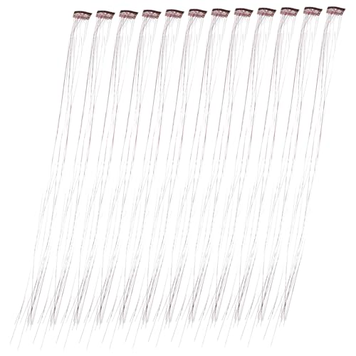 CANIGHT 12stücke Haartinsel Strähnen Glitzernde Haarverlängerungen Für Funkelnde Haaraccessoires Für Partys Cosplay Und Besondere Anlässe von CANIGHT