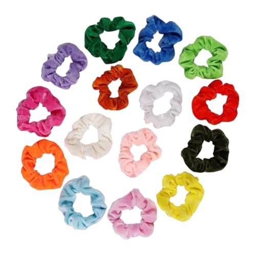 CANIGHT 15 Stück Haarseile Weiche Flanell-haargummis Haar-accessoires Für Frauen Zum Binden Von Pferdeschwänzen Und Flechten von CANIGHT