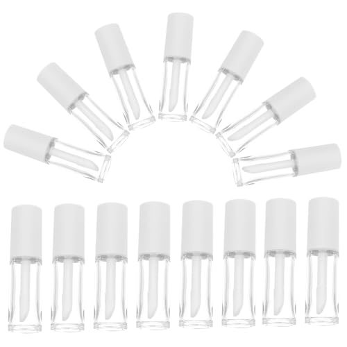 CANIGHT 15stücke Leere -röhrchen Mit Wimpernbürsten Nachfüllbare Transparente Lip Balm Behälter Für Lippenpflege Und An Freundinnen von CANIGHT