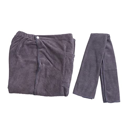 CANIGHT Mikrofaser Herren-badetuch Saugfähige Badedecke Tragbarer Baderock Für Zuhause Bequemer Bademantel Für Männer Und Frauen von CANIGHT