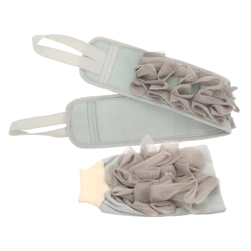 CANIGHT 2stücke Rückenpeeling-handschuhe Und Badehandtuch Exfolierende Duschhandschuhe Robustem Rayon Vielseitige Körperpflege Für Sanftes Peeling Und Massage von CANIGHT