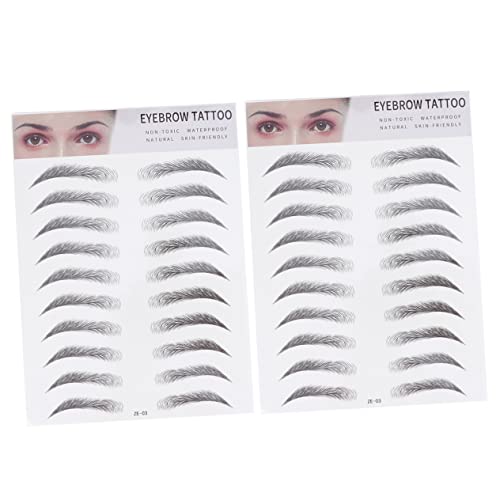 CANIGHT Augenbrauen-werkzeug-set 2-teilig Temporäre Augenbrauen-transfer-aufkleber Realistische Augenbrauen-imitation Einfach Zu Verwenden Für Männer Und Frauen von CANIGHT