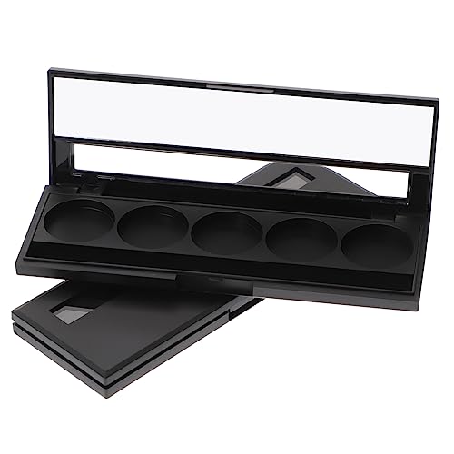 CANIGHT Leere Lidschattenbox 2 Stück 26 Mm Schwarz Lidschattenpalette 5 Farben Kosmetik-organizer Make-up-zubehör Fassungsvermögen von CANIGHT