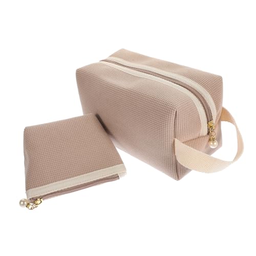 CANIGHT 2stücke Kosmetiktaschen Damen Tragbare Schminktaschen Aus Strapazierfähigem Material Für Reisen Und Alltag Aufbewahrung Für Make-up Schlüssel Und Kleine Utensilien von CANIGHT