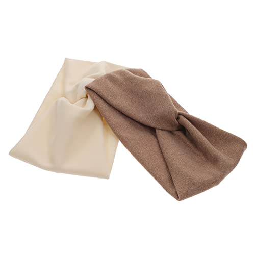 CANIGHT 2stücke Damen Stirnbänder Mit Knoten Elastische Stoff-haarbänder Für Yoga Sport Und Alltag Für Verschiedene Hairstyles Und Anlässe von CANIGHT
