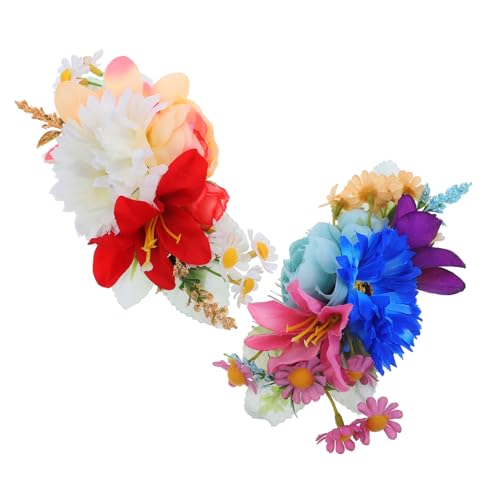 CANIGHT 2stücke Braut Haarkamm Mit Kunstrosen Elegantes Haaraccessoire Für Hochzeiten Haarspangen Für Damen Champagner Und Verschiedene Frisuren Und Anlässe von CANIGHT