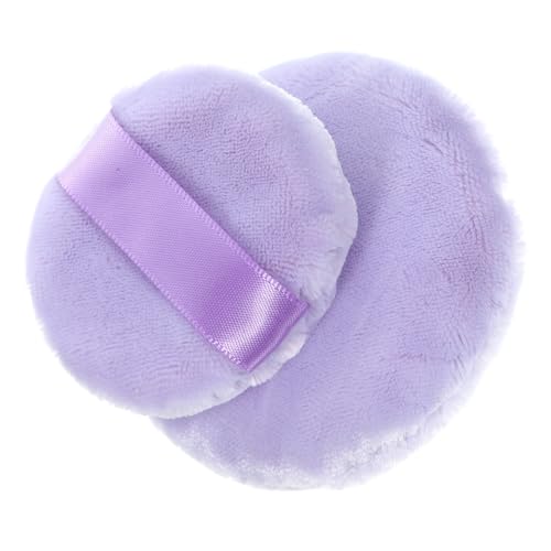 CANIGHT 2 Stück Runde Puderquaste für Damen Tragbare Make Up Quaste Doppelseitig für Puder mit Fingerschlaufe Kompakt und Reisefreundlich CANIGHT 2 Stück Runde Puderquaste für Damen Tragbare Make Up Quaste Doppelseitig für Puder mit Fingerschlaufe Kompakt und Reisefreundlich von CANIGHT