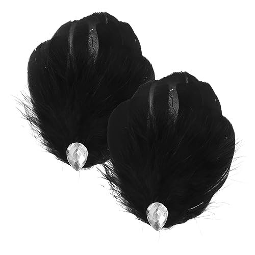CANIGHT 2stücke Vintage Feder-haarklammern Für Frauen Und Mädchen Elegante Haaraccessoires Für Hochzeiten Partys Und Besondere Anlässe Leicht Und Bequem Für Dünnes Haar von CANIGHT