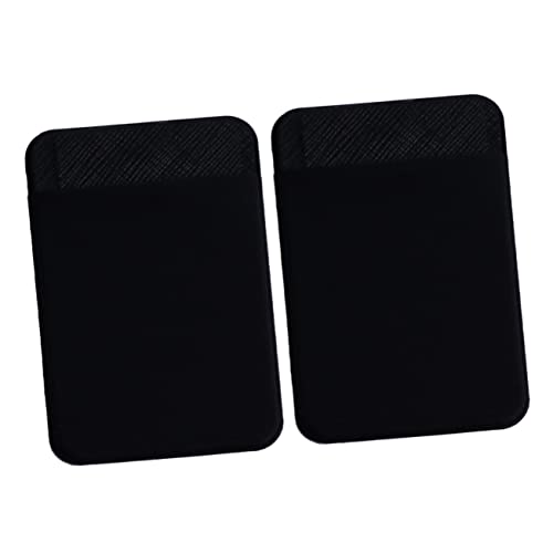 CANIGHT 2 Stück Selbstklebende Handy-geldbörse Kreative Pu-Leder Handytasche Kleben Der Rückseite Wiederverwendbare Klebeband von CANIGHT