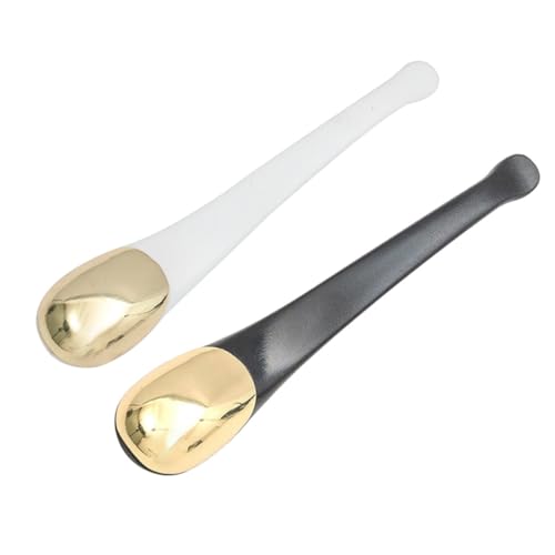 CANIGHT 2stücke Edelstahl Augencreme Löffel Massagewerkzeug Für Gesicht Und Augenpflege Zur Reduzierung Von Dunklen Ringen Und Falten Zufälligen Farben Tragbar Und Hygienisch von CANIGHT