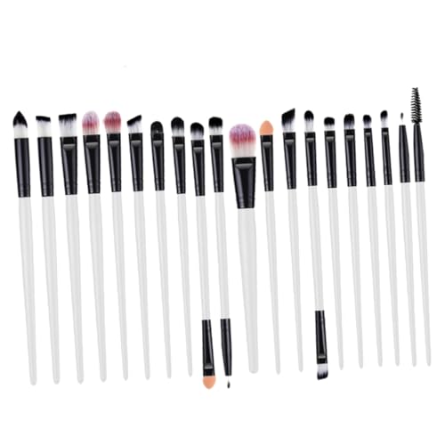 CANIGHT 20-teiliges Augen-make-up-pinsel-set Mit Kunststoffgriff Wimpern Und Lidschattenpinsel Tragbar Für Lidschatten von CANIGHT