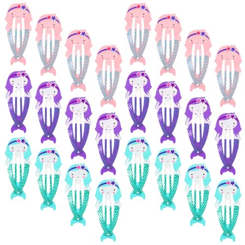 CANIGHT Stück Haarspangen aus Metall mit Druckknöpfen Meerjungfrauen-Haarschmuck Haarspangen für Mädchen von CANIGHT