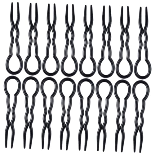 CANIGHT 24stücke Teiliges U-förmiges Haarnadel Damen Vielseitige Haarklammern Für Schicke Hochsteckfrisuren Für Und Mädchen Schwarz Leicht Und Komfortabel Im Alltag von CANIGHT