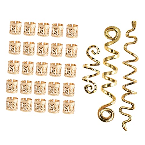 CANIGHT Haarschmuck Für Zöpfe Dreadlock-zubehör Haarringe Haarmanschetten Haar-accessoires Für Spiralzöpfe Zopf-haaranhänger von CANIGHT