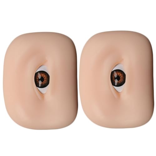CANIGHT 2stücke Teiliges Silikon Make-up Übungsboard Für Augenbrauen Und Lidschatten-make-up Hautfarbene Trainingshilfen Für Anfänger Vielseitig Einsetzbar Für Verschiedene Techniken von CANIGHT