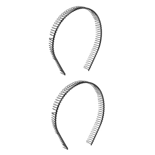 CANIGHT 2stücke Damen Haarband Aus Metall Mit Langen Zähnen Breiter Haarschmuck Für Ältere Frauen Leicht Schwarz Zähne Für Alltag Und Sportliche Aktivitäten von CANIGHT