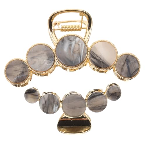 CANIGHT 2stücke Haarklammern Für Damen Große Krallenclips Aus Legierung Und Acryl Für Hochsteckfrisuren Für Büro Schule Und Freizeit von CANIGHT