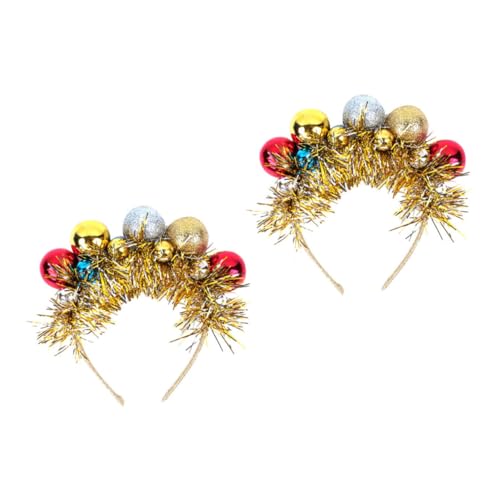 CANIGHT 2 Stücke Entzückende Weihnachts-kinderhaarreifen Zarte Haarreifen in Weihnachtlichen Farben von CANIGHT