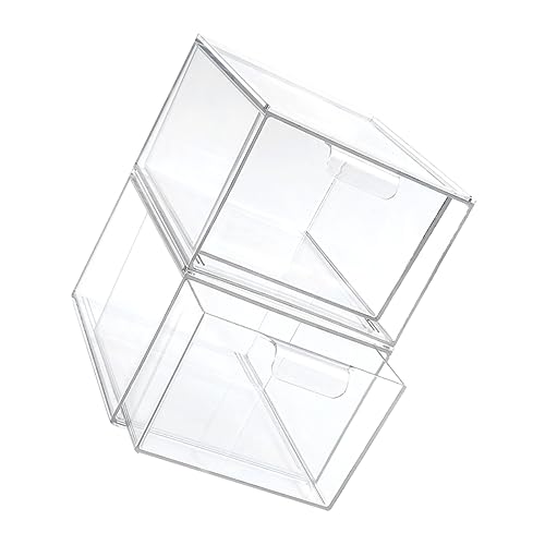 CANIGHT 2er Satz Transparente Kosmetikbox Ausziehbare Aufbewahrungsbox Fächer Makeup Organizer Für Schreibtisch Badezimmer von CANIGHT