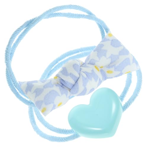 CANIGHT 2 Stück Haargummis für Mädchen Elastische Haarseile mit Schleifen Süße Haarbänder für Kleinkinder Haaraccessoires für Geburtstagsfeiern und Fotoshootings Bequem als Armband Tragbar von CANIGHT