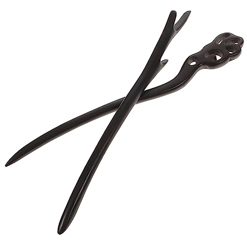CANIGHT Haarstäbchen 2er-pack Vintage-haarnadel Aus Holz Haarschmuck Essstäbchen Für Haare Im Chinesischen Stil Für Braut von CANIGHT