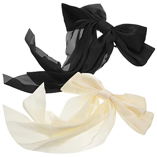 CANIGHT 2stücke Große Haarschleifen Haarspangen Mit Ribbons Für Damen Elegante Haaraccessoires Für Hochzeiten Partys Und Alltag von CANIGHT