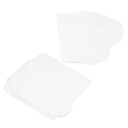 CANIGHT 2st Nagelpalette Grüne Haargummis Aus Kunstfell Eyeliner-make-up-paletten Nagellack-maniküre-paletten Anmischplatten Für Diy Mischpalette Schminktablett Nagelgel Acryl Transparent von CANIGHT
