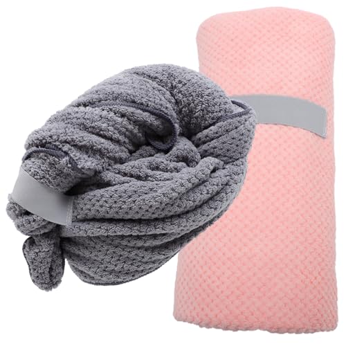 CANIGHT Saugfähige Haartrocknungskappe Weiches Fleece-haarturban Für Damen Handtuch von CANIGHT